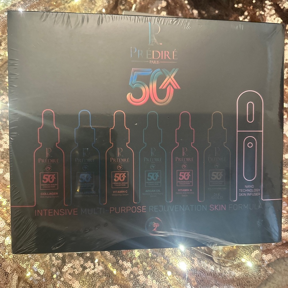 50X Intensive Skincare Serum Set - Black